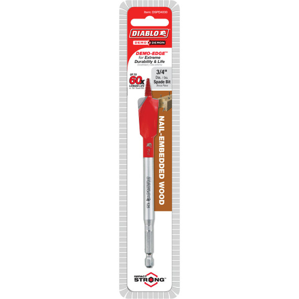 Diablo Demo Demon 3-4 In. x 6 In. Spade Bit DSPD4030 339508