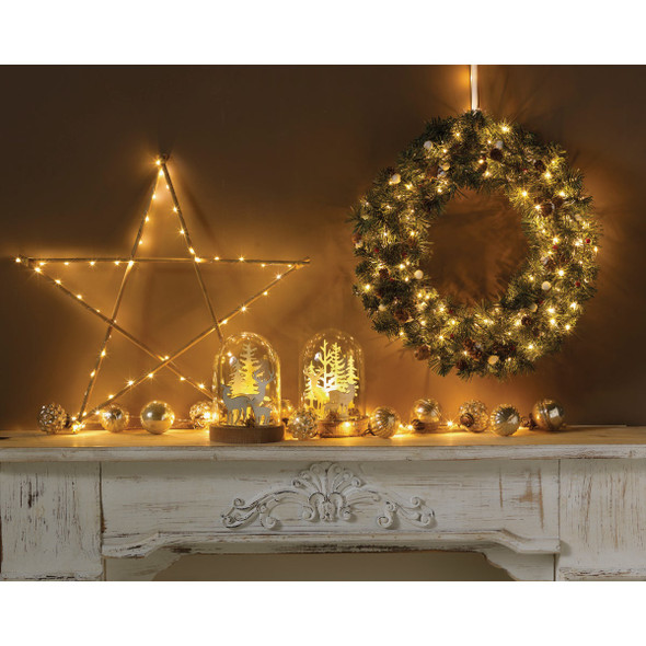 Everlands Imperial 19 In. Soft Needle Pine Artificial Wreath Everlands Imperial 19 In. Soft Needle Pine Artificial Wreath