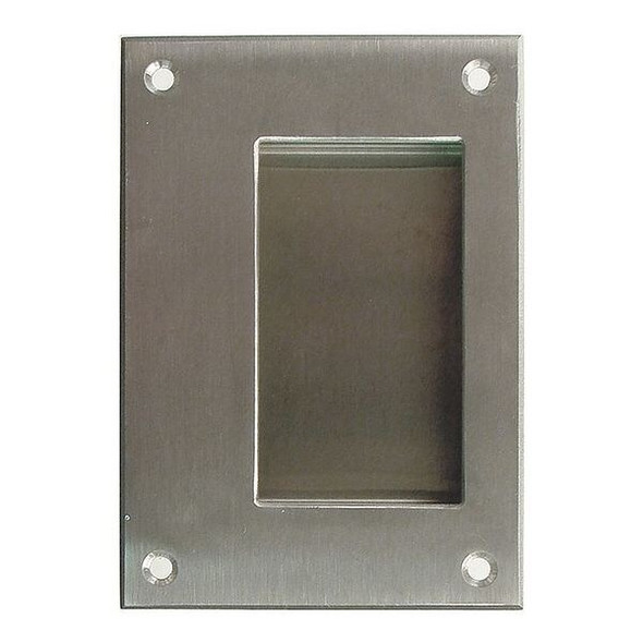 Monroe Pmp Recessed Pull Handle, Steel, Natural, Unth. Through Holes PH-0323