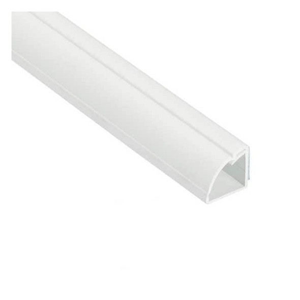 Cable Protector, 7/8 in H, 5 ft L, 7/8 in W, 1 Channel, PVC, White