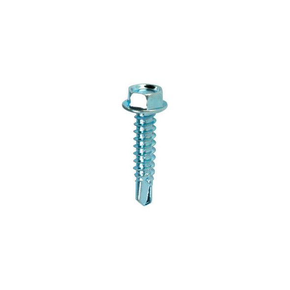 Self-Drilling Screw - #10 x 1-1/2"" - Hex Washer Head Teks Point - Zinc Plated -