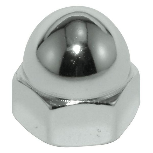 Low Crown Cap Nut, 5/16"-24, 18-8 Stainless Steel, Plain, 17/32 in H, 10 PK