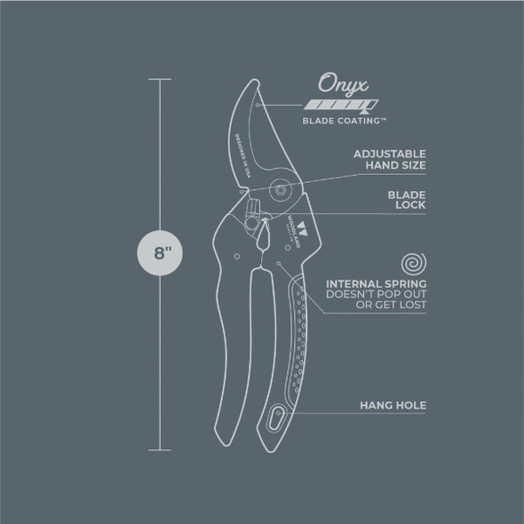 Woodland 8 In. Compact Duralight Bypass Pruner 05-2002-100 752875
