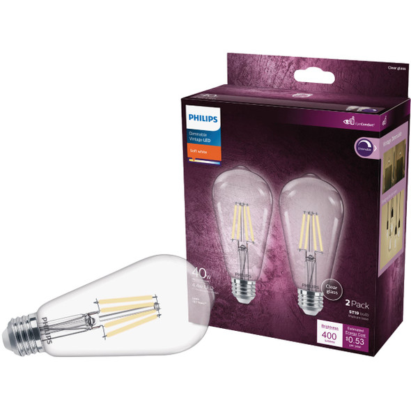 Philips 2pk 40w St19sw Led Bulb 564856