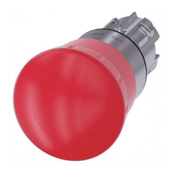 Siemens MushroomHeadPushButton,Red,NonIllum,22mm 3SU1050-1HB20-0AA0