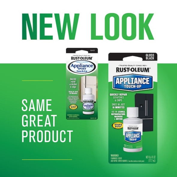 Rust-Oleum Appliance Touch Up Paint,Black,0.6 oz. 213174
