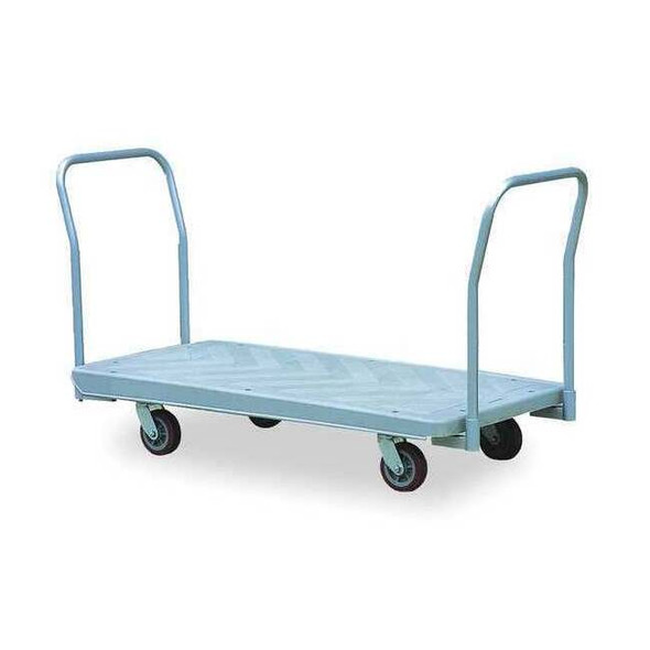 Dayton Platform Truck, Gray, Steel, 880 lb 2TUL3