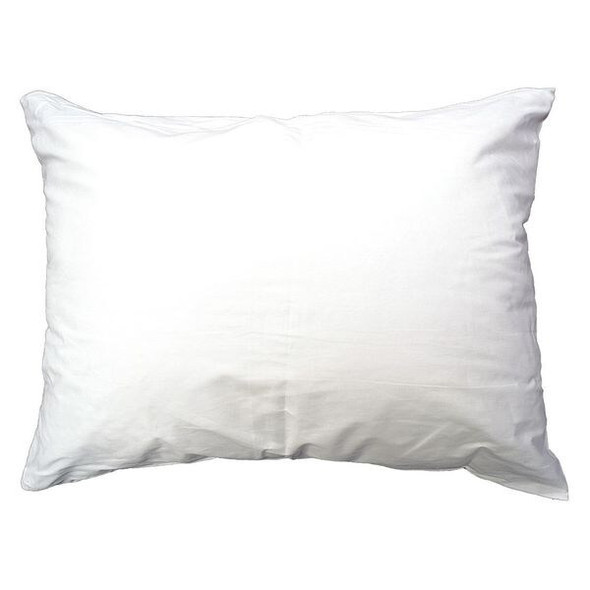 R & R Textile Pillow, Standard,27x21 In., White X11700