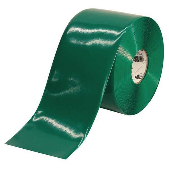 Industrial Safety Floor Marking Tape Vinyl Green, 6" W x 100 ft. L, 50 mil Thick