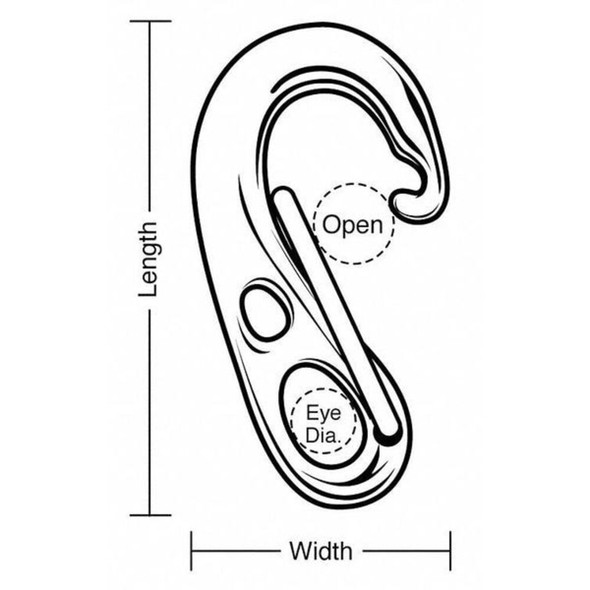 Lucky Line Forged Spring Snap,Cap 2225 lb 4GGU3