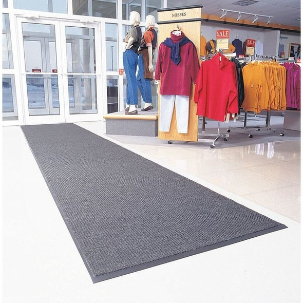Notrax Entrance Mat, Polypropylene, 3/8 in Thick, Brown, 3 ft W x 5 ft L 117S0035BR