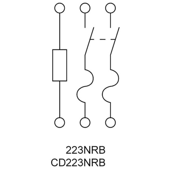 Square D Fusible, Safety Switch, General Duty, 240 V, 2PST, NEMA 3R D223NRB