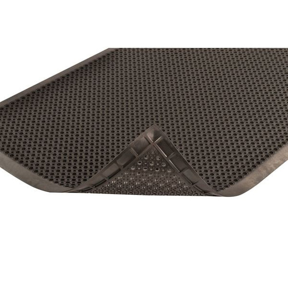 Notrax Drainage Entrance Mat, Rubber, 5/32 in Thick, Black, 2 ft W x 3 ft L 599S0023BL