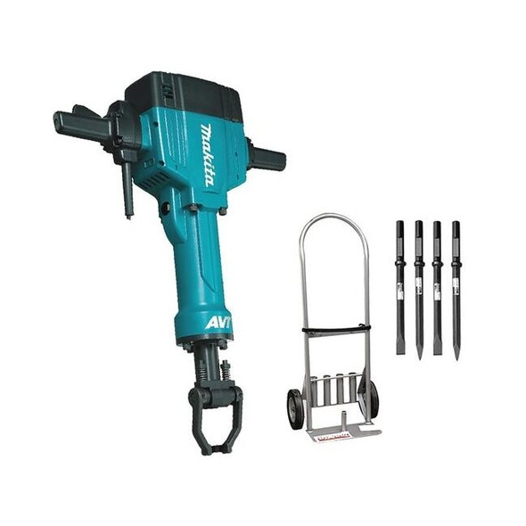 Makita 70 lb. 1-1/8" Hex Breaker Hammer, AVT with Cart HM1810X3