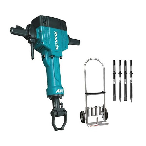 Makita 70 lb. 1-1/8" Hex Breaker Hammer, AVT with Cart HM1810X3
