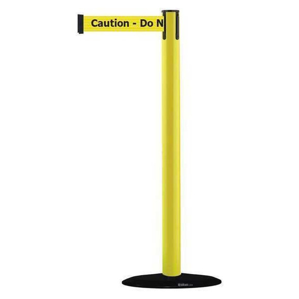 Tensabarrier Barrier Post with Belt,PVC,Yellow 875-35-STD-NO-YAX-C Tensabarrier Barrier Post with Belt,PVC,Yellow 875-35-STD-NO-YAX-C