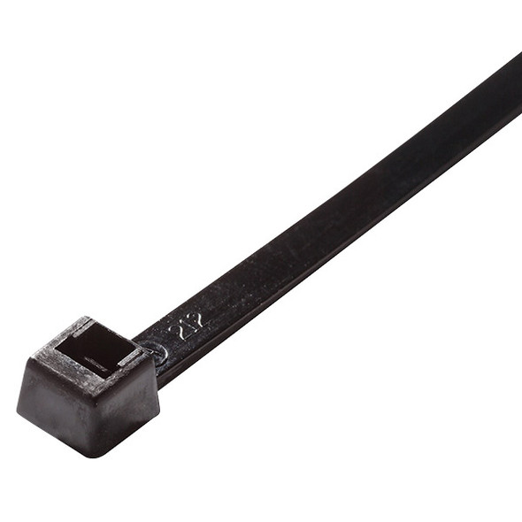 ACT Light Heavy-Duty Cable Ties, 8", UV Black, 100/Pkg (AL-08-120-0-C)
