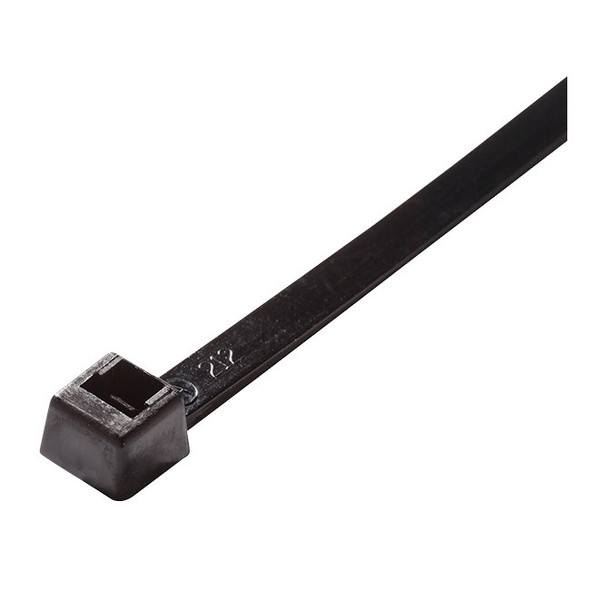 ACT Light Heavy-Duty Cable Ties, 8", UV Black, 100/Pkg (AL-08-120-0-C)