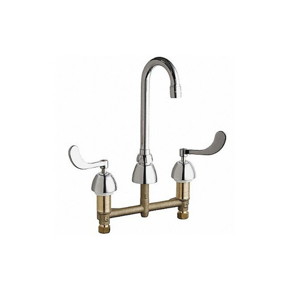 Gooseneck Kitchen/Bathroom Faucet, Manual, 8" Mount, 3 Hole Commercial