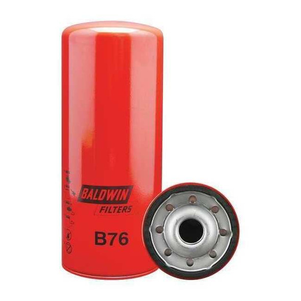 Baldwin Filters Spin-On,1-1/8" Thread ,10-7/16" L B76