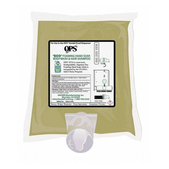 Ops 1000 ml Foam Hand Soap Cartridge 1405-05G