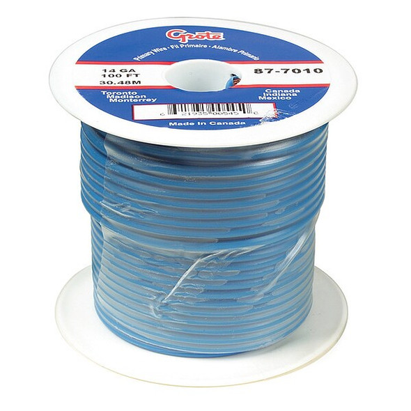 Grote PrimaryAutomotiveWire,18AWG,Blue,100ft 87-9010 Grote PrimaryAutomotiveWire,18AWG,Blue,100ft 87-9010