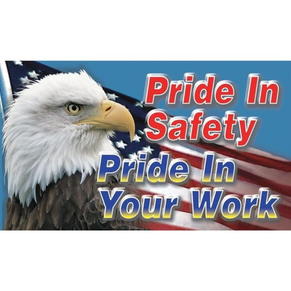 Safety Poster, Go Home Safe Today!, 22 in H x, 17 in W, Plastic  SP124508L