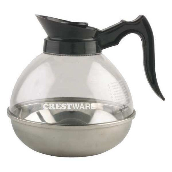 Crestware Coffee Decanter,64 fl oz Cap.,SS PD64 Crestware Coffee Decanter,64 fl oz Cap.,SS PD64