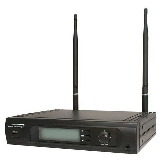 Speco Technologies Microphone Receiver,Wireless,LCD MUHF101 Speco Technologies Microphone Receiver,Wireless,LCD MUHF101