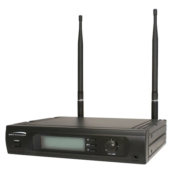 Speco Technologies Microphone Receiver,Wireless,LCD MUHF101