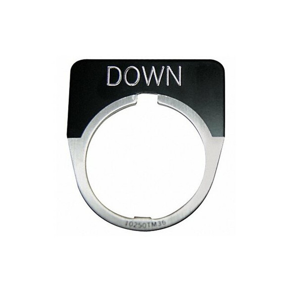 Eaton Legend Plate,Half Round,Down,Black 10250TM12
