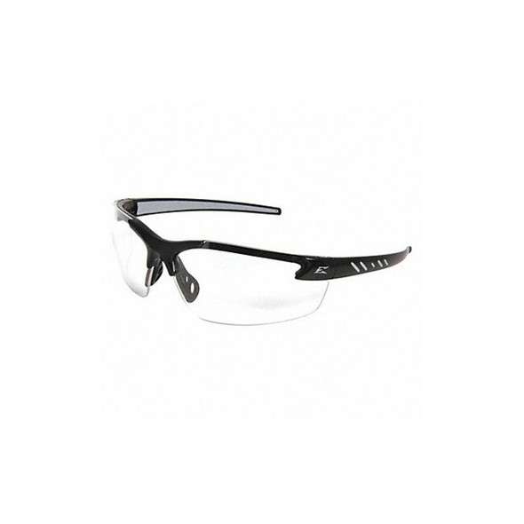 Zorge G2, Safety Glasses, Anti-Scratch, Clear Lens, Black Frame, Half-Frame