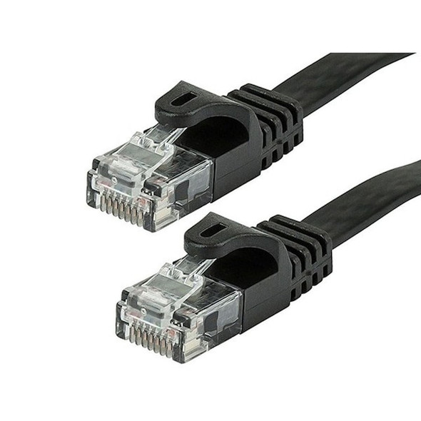 Monoprice Patch Cord,Cat 5e,Flexboot,Black,1.0 ft. 9545