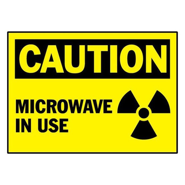 Brady Caution Label,3-1/2 In. H,5 In. W,PK5, 86183 86183