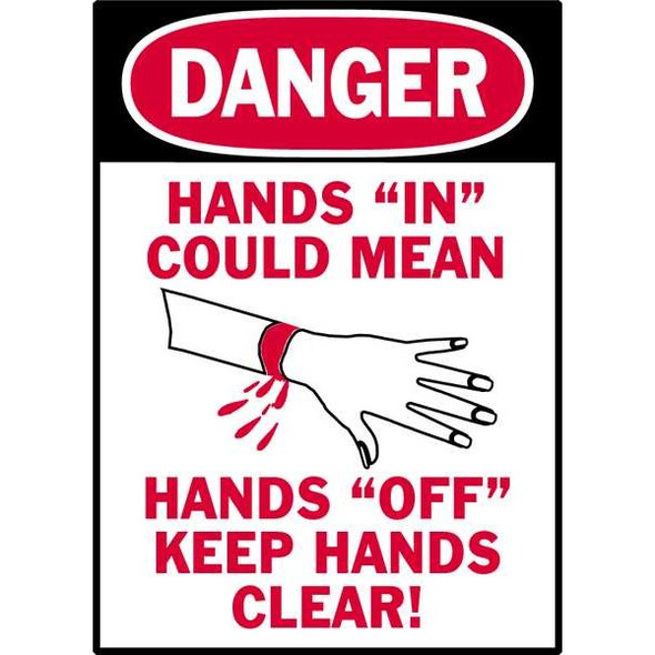 Brady Danger Label,Instruction,5 In. W,PK5, 86265 86265