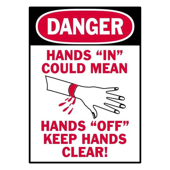 Brady Danger Label,Instruction,5 In. W,PK5, 86265 86265