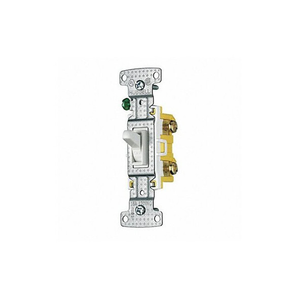 Bryant Wall Switch,15A,White,1-Pole Type,1/2 HP RS115W