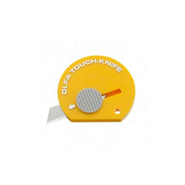 Olfa Touch Utility Knife,1-3/4 In.,Yellow TK-4Y