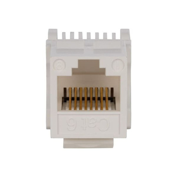 Monoprice Datacom Jack,Cat6,Tooless,White 1044