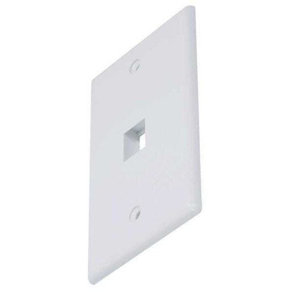 Monoprice WallPlate,Blank Keystone,1 Hole,White 6725