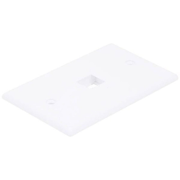 Monoprice WallPlate,Blank Keystone,1 Hole,White 6725