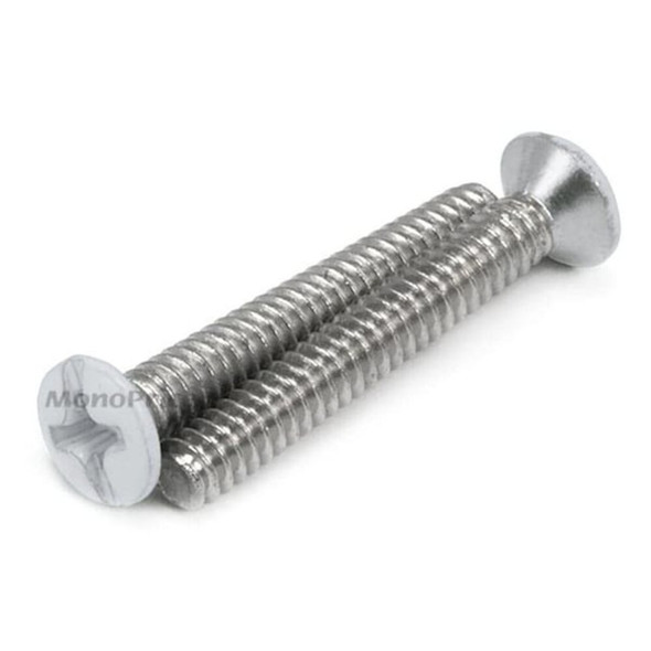 Monoprice WallPlate,Blank,4 Hole, White 6731