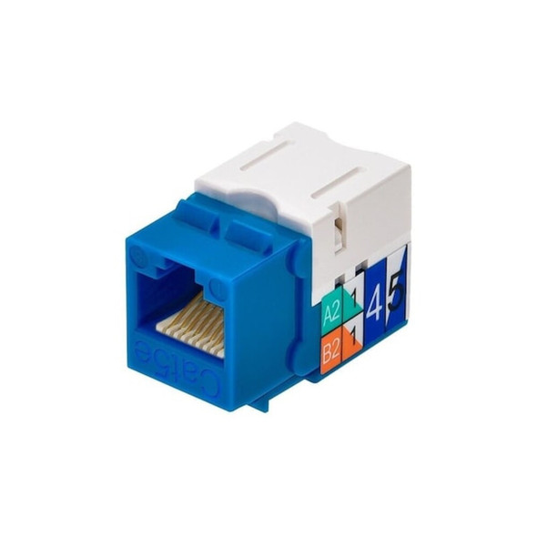 Monoprice Datacom Jack,Cat5,Punch Down,Blue 5371