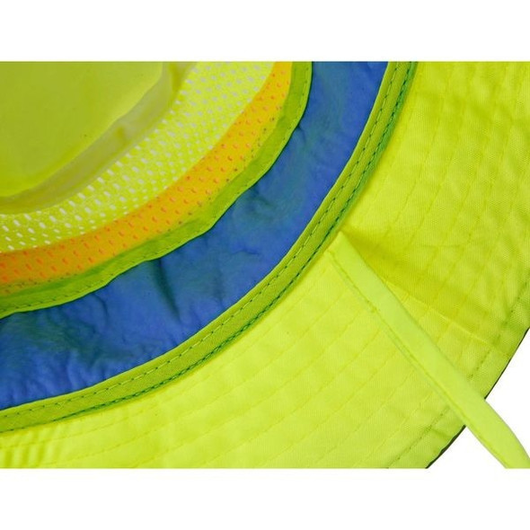Ergodyne Cooling Hat,Lime,S/M,PVA And Polyester 8935CT