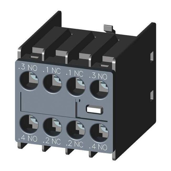 Siemens Auxiliary Contact Block,2NO,2NC 3RH29111FA22