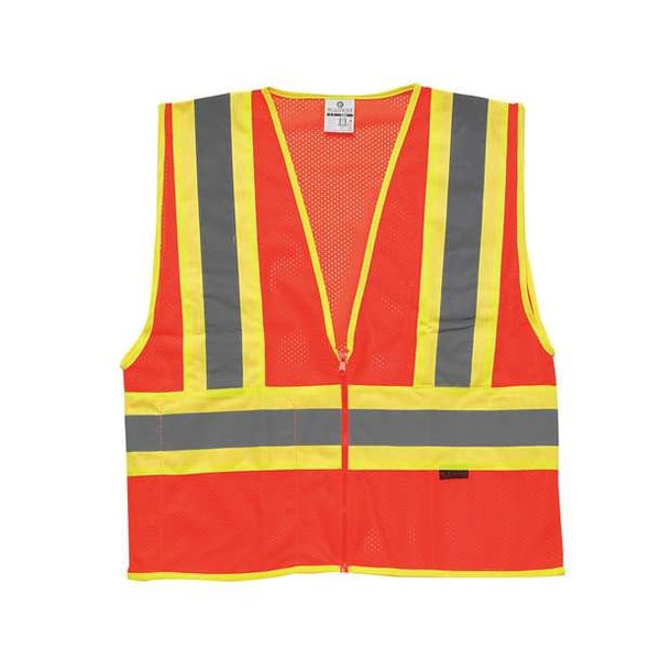 Kishigo High Visibility Vest,Class 2,XL,Lime 1056-XL