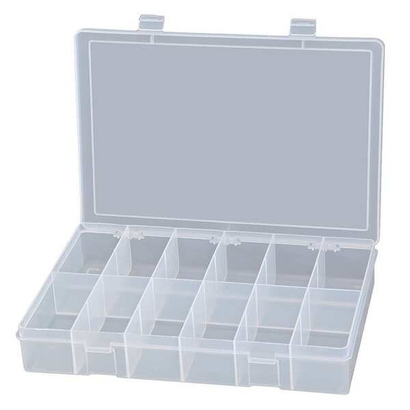 Compartment Box with 12 compartments, Plastic, 2-5/16" H x 13-1/8 in W