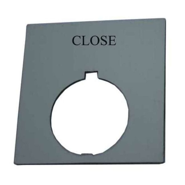 Eaton LegendPlate,Close,White/Blk,Rectangular HT8SP73