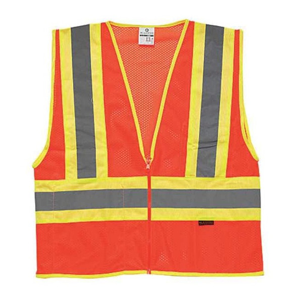 Kishigo 3XL Class 2 High Visibility Vest, Orange 1055-3X