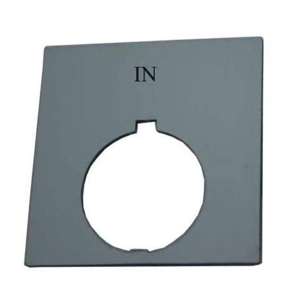 Eaton LegendPlate,In,White/Black,Rectangular HT8SP17